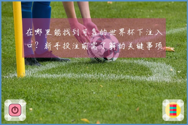 在哪里能找到可靠的世界杯下注入口？新手投注前需了解的关键事项